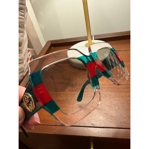 Gucci GG 0178 S- 001 MULTICOLOR/GREEN Sunglasses - Picture 3 of 10